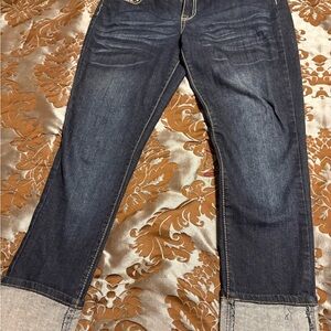 Rue21 Women's Deep Indigo Cropped Jeans